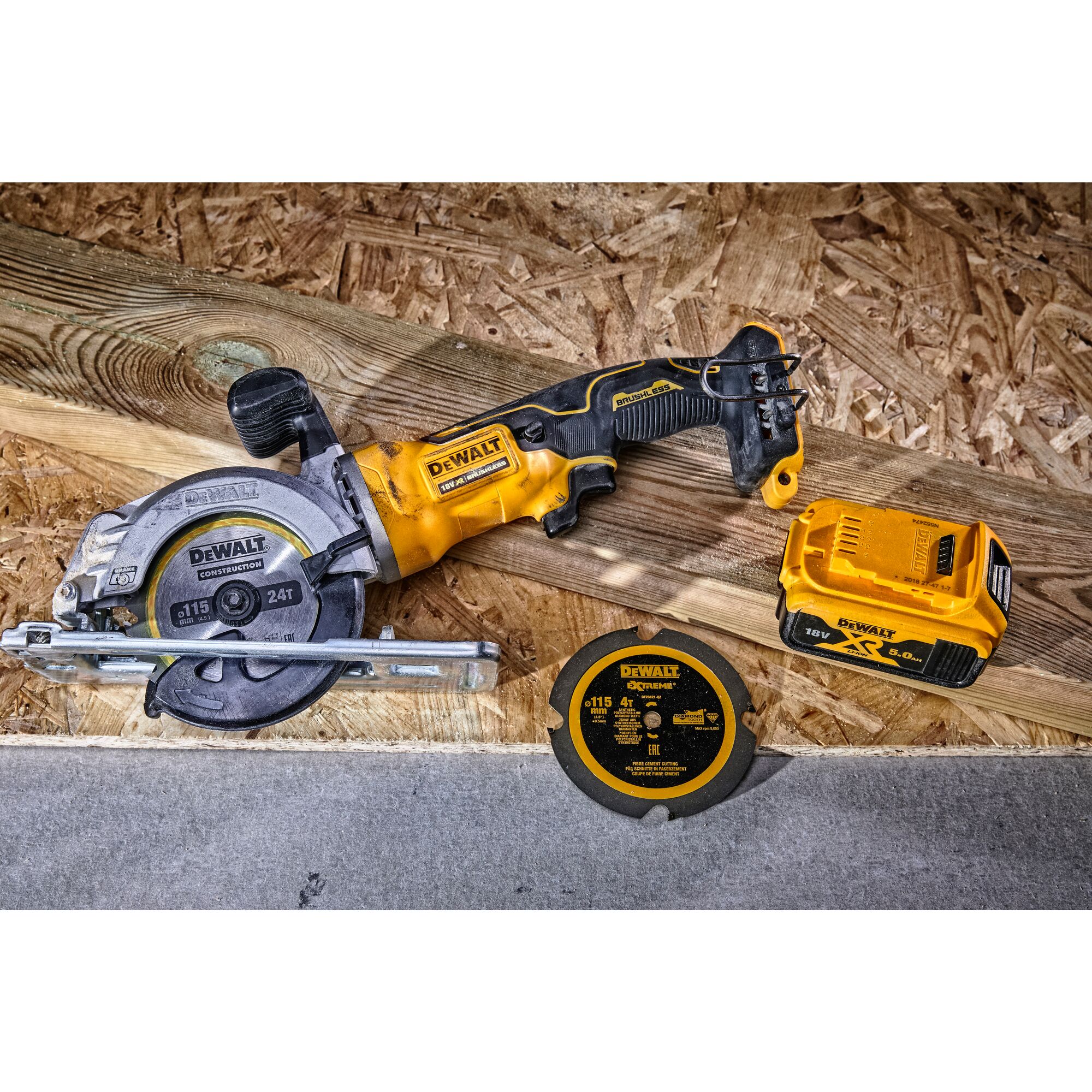 18V XR Brushless 115mm Compact Circular Saw Bare Unit DEWALT