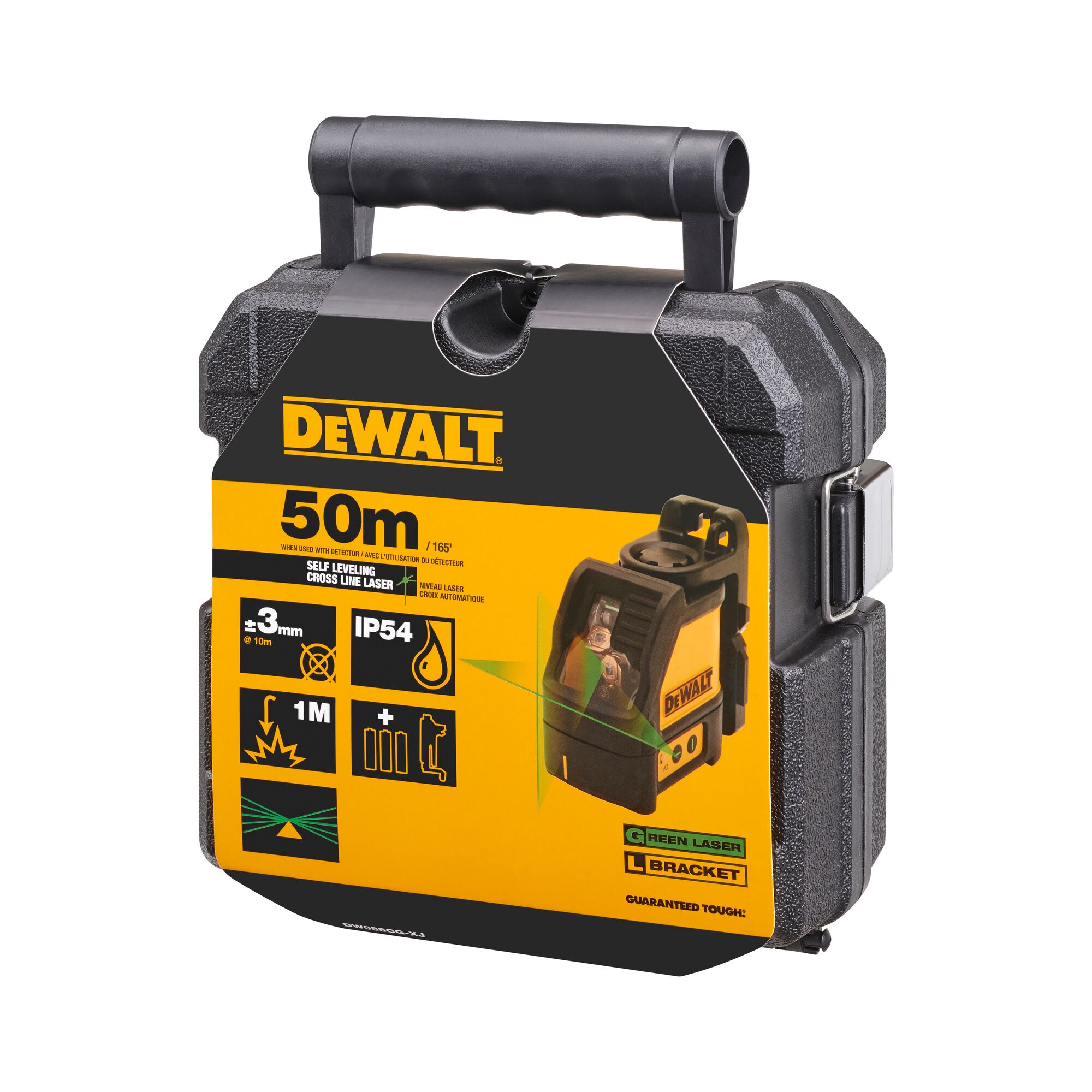 早期予約・新じゃが DEWALT Level, Cross Line Laser, Green (DW088CG) 