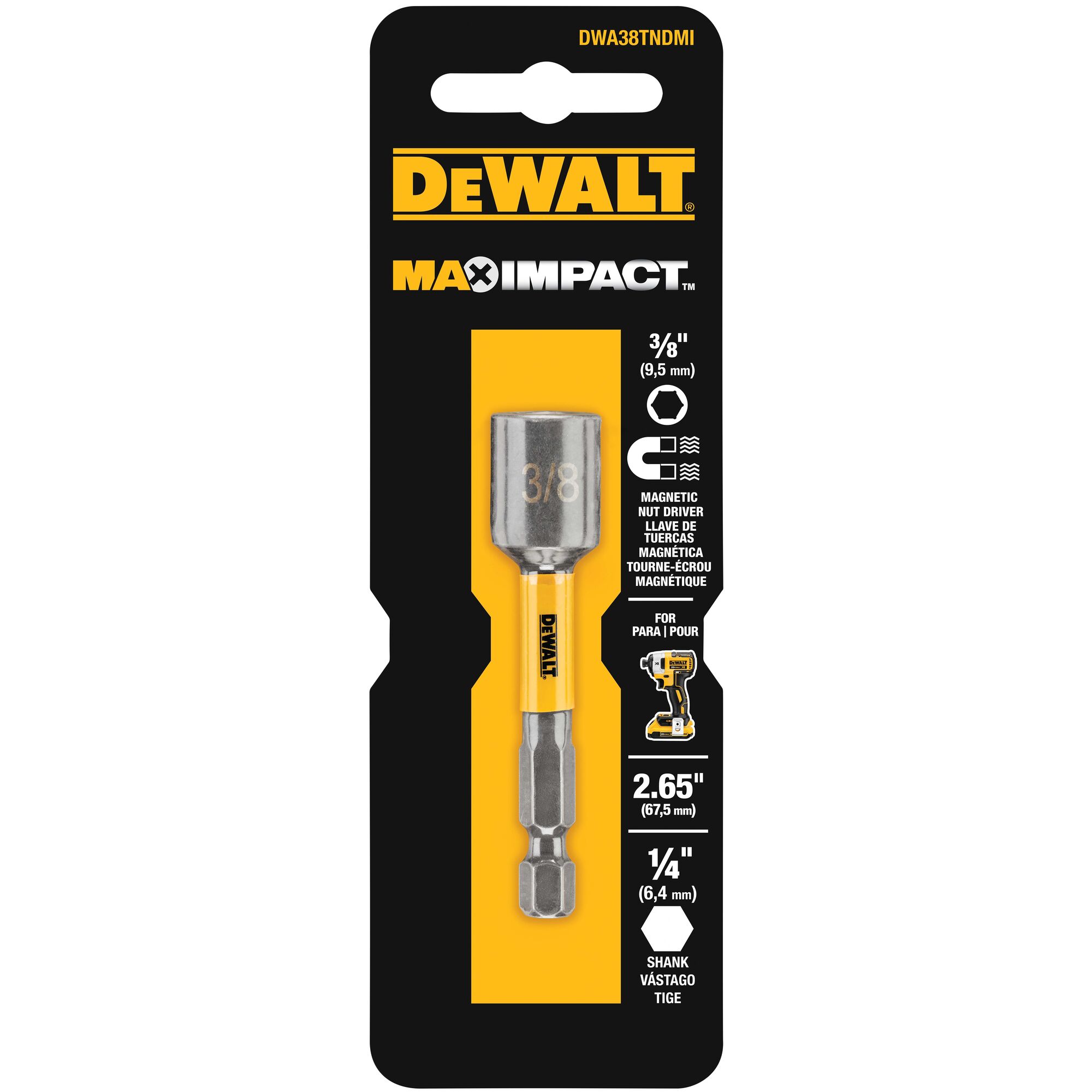MAX IMPACT 67.5MM 3 8 NUTSETTER DEWALT