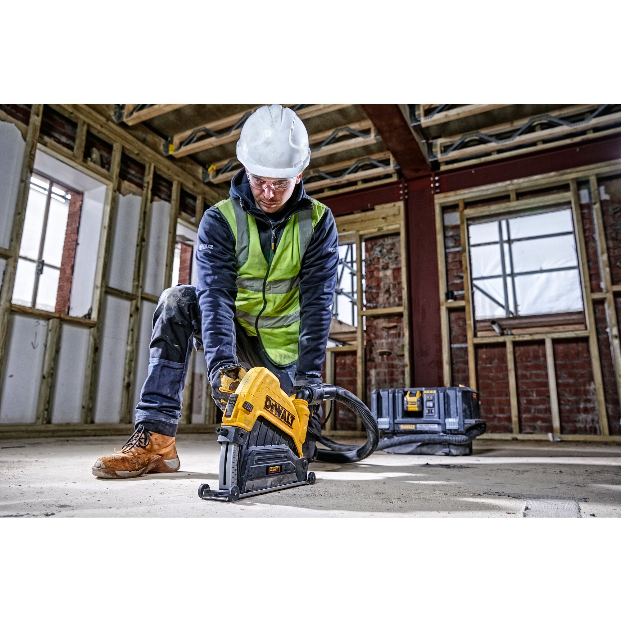 Dewalt concrete cutting shop guard