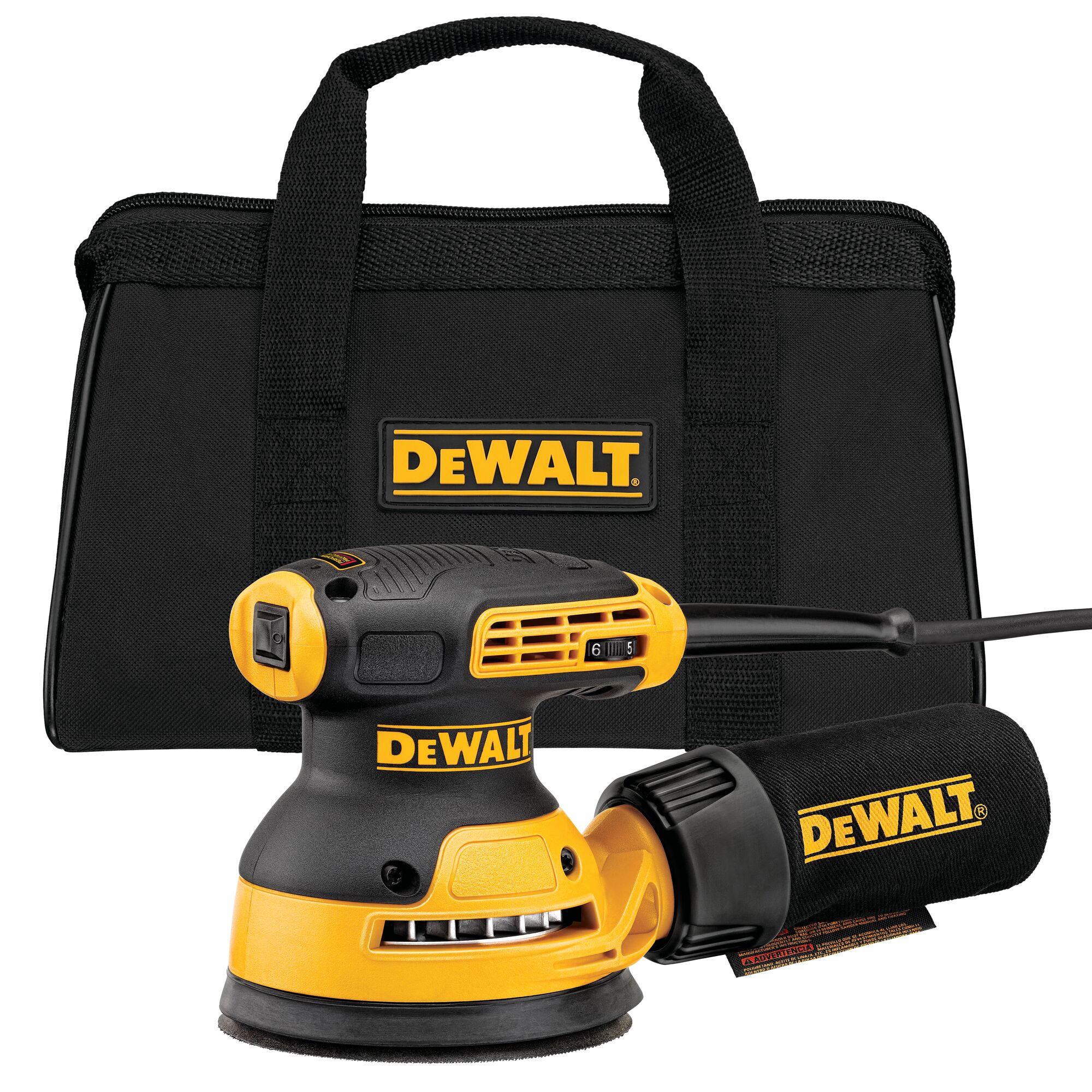 125mm Random Orbit Palm Sander 280W PERFORM PROTECT DEWALT